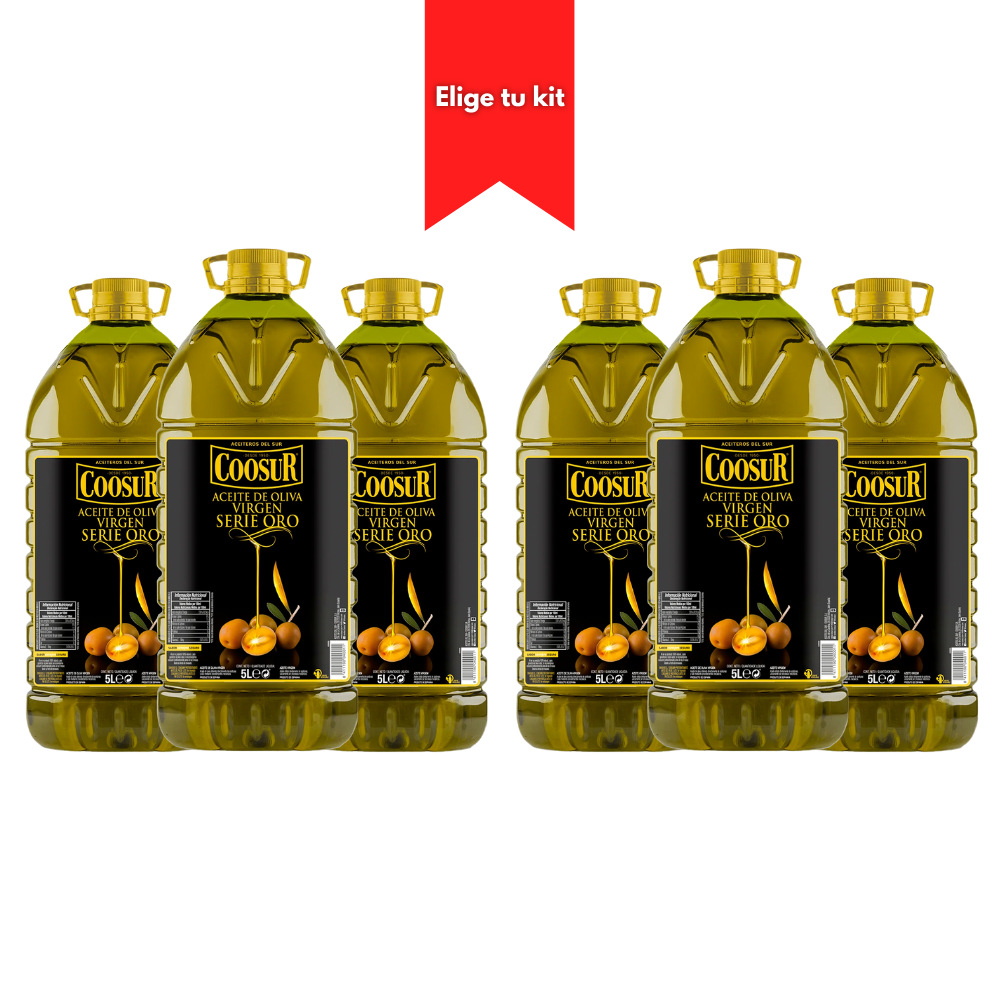 Kit 6 Aceites Coosur 5L Serie Oro