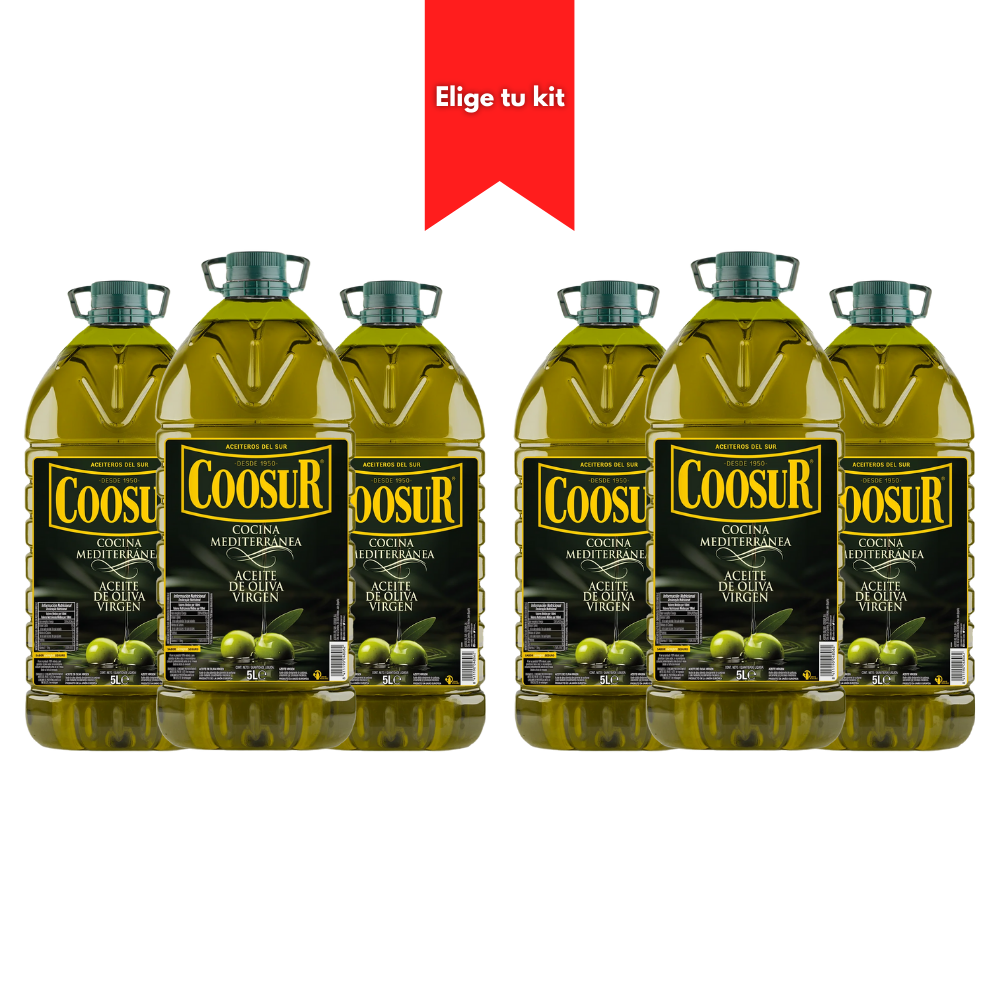 Kit 6 Aceites Coosur 5L Cocina Mediterránea