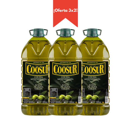 3x2 Aceite de oliva virgen Cocina Mediterránea 5L